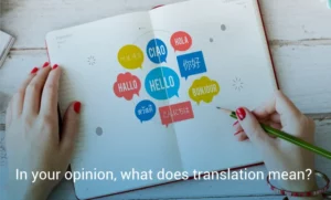 what does translation mean